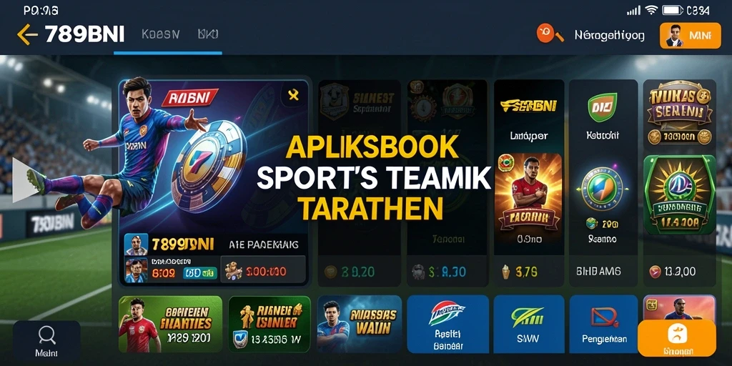 Tampilan menarik dari gameplay aplikasi Sportsbook 789BNI.
