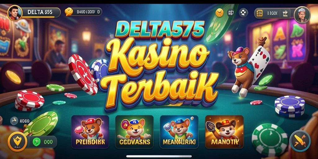 Screenshot DELTA575 menampilkan permainan slot dengan grafik menarik.