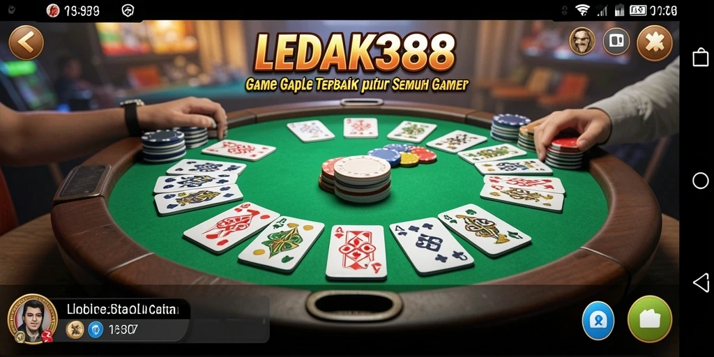 Tampilan menarik gameplay Gaple di LEDAK388.