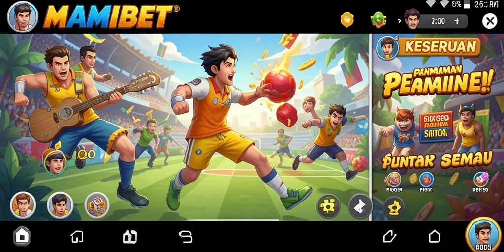 Tampilan gameplay MAMIBET yang menarik dan penuh warna.