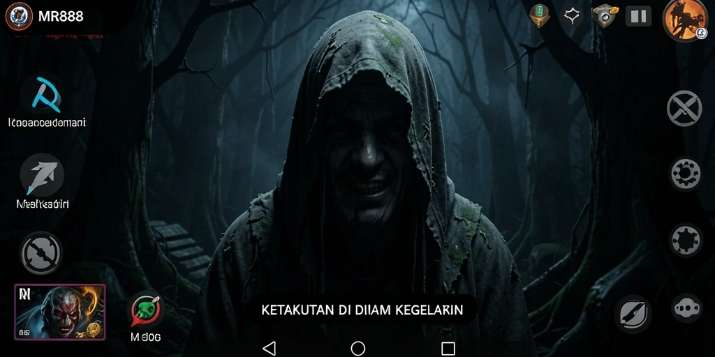 Visual mendebarkan dari gameplay yang penuh ketegangan.