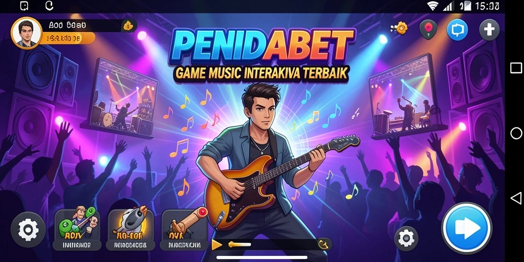 Tampilan gameplay PENIDABET yang seru dengan musik interaktif.