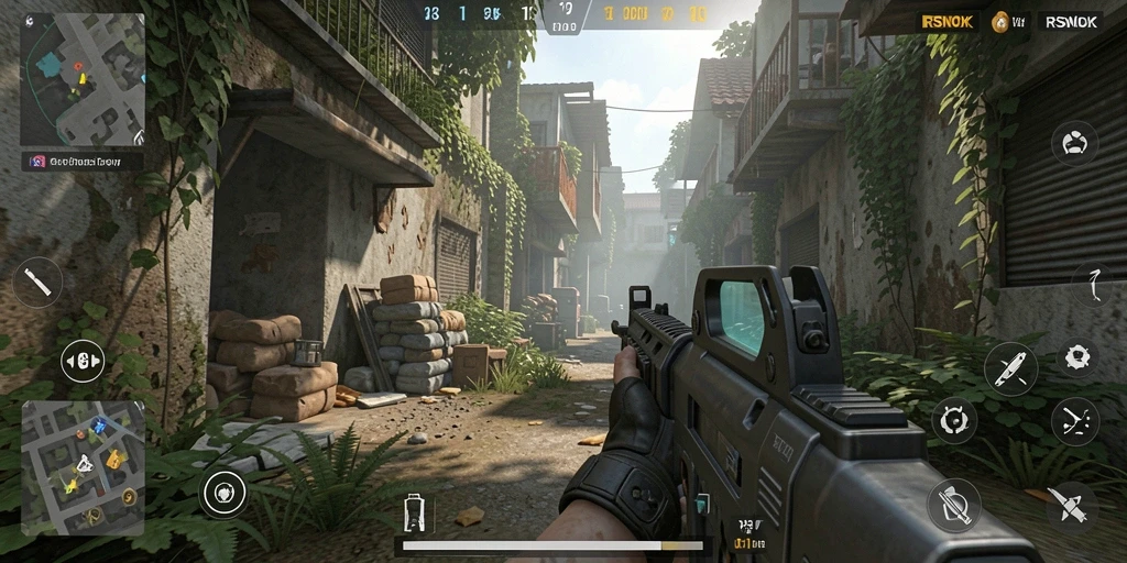 Gameplay seru RSNOK dengan aksi tembak menembak yang mendebarkan.