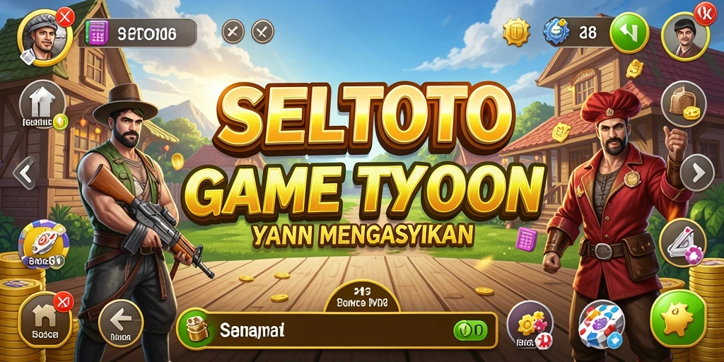 Screenshot gameplay SELTOTO menampilkan keseruan bisnis Tycoon.