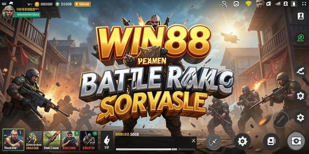 Gameplay seru dalam setiap pertempuran di WIN88 Battle Royale.